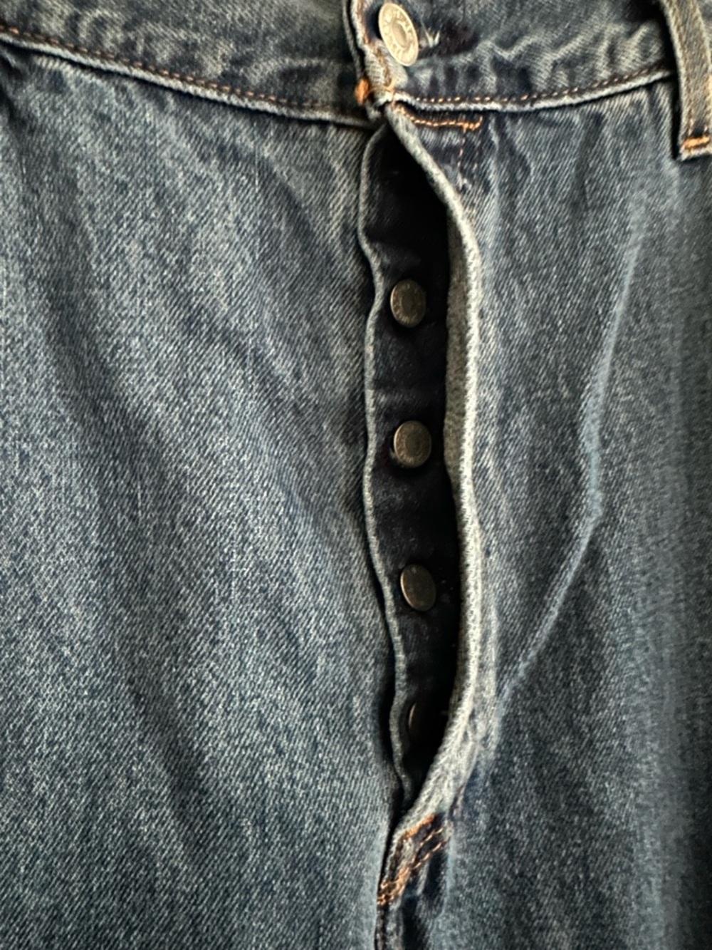 Size 40 Levi’s Men’s 501 Original Fit Straight Leg Jeans‎ Blue Denim W40 L32 - Picture 5 of 11